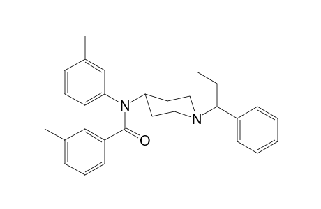 N-3-Methylphenyl-N-[1-(1-phenylpropyl)piperidin-4-yl]-3-methylbenzamide