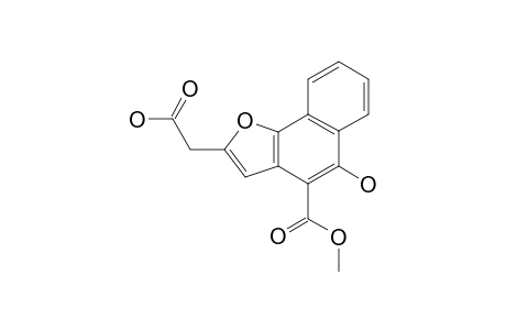 5-Hydroxy-4-methoxycarbonyl]naphtho[1,2-b]furan-2-ylacetic Acid