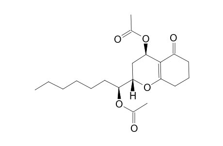 (2S,4R)-2-(1(S)-Acetoxyheptyl)-4-(acetoxy)octahydrobenzopyran-5-one