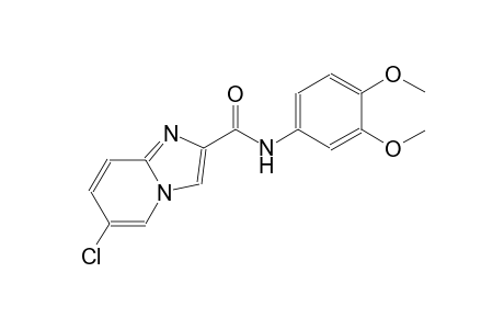 imidazo[1,2-a]pyridine-2-carboxamide, 6-chloro-N-(3,4-dimethoxyphenyl)-
