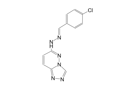 benzaldehyde, 4-chloro-, [1,2,4]triazolo[4,3-b]pyridazin-6-ylhydrazone