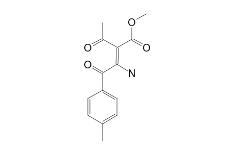 METHYL-2-ACETYL-3-AMINO-4-OXO-4-p-TOLYLBUT-2-ENOATE