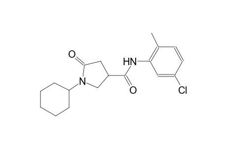 1-Cyclohexyl-5-oxopyrrolidine-3-carboxamide, N-(5-chloro-2-methylphenyl)-