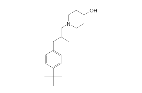 4-Piperidinol, 1-[3-[4-(1,1-dimethylethyl)phenyl]-2-methylpropyl]-