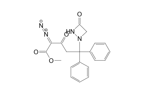 Methyl ester of .alpha.-diazo-.beta.,3-dioxo-.delta.,.delta.-diphenyl-1,2-diazetidine-1-pentanoic acid