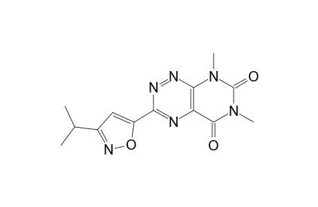 Pyrimido[5,4-e]-1,2,4-triazine-5,7(6H,8H)-dione,6,8-dimethyl-3-[3-(1-methylethyl)-5-isoxazolyl]-