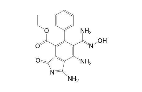 ethyl 1,7-diamino-6-(N'-hydroxycarbamimidoyl)-3-oxo-5-phenyl-3H-isoindole-4-carboxylate