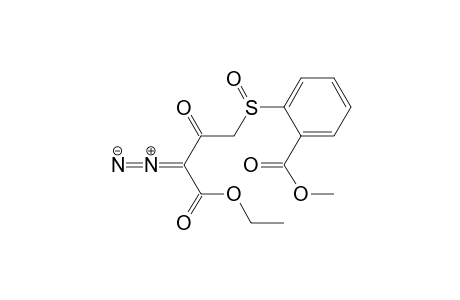 Benzoic acid, 2-[(3-diazo-4-ethoxy-2,4-dioxobutyl)sulfinyl]-, methyl ester