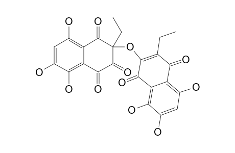 ISLANDOQUINONE;2-O-(3'-ETHYL-1',2',3',4'-TETRAHYDRO-5',7',8'-TRIHYDROXY-1',2',4'-TRIKETO-3'-NAPHTHYL)-3-ETHYL-7-HYDROXY-NAPHTHAZARIN
