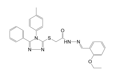 acetic acid, [[4-(4-methylphenyl)-5-phenyl-4H-1,2,4-triazol-3-yl]thio]-, 2-[(E)-(2-ethoxyphenyl)methylidene]hydrazide