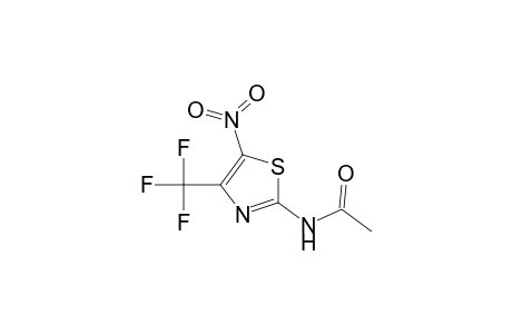 N-[5-nitro-4-(trifluoromethyl)-1,3-thiazol-2-yl]acetamide
