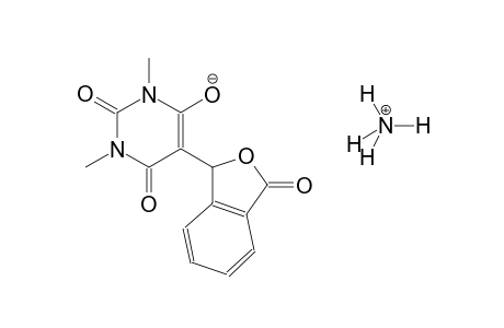 ammonium 1,3-dimethyl-2,6-dioxo-5-(3-oxo-1,3-dihydro-2-benzofuran-1-yl)-1,2,3,6-tetrahydro-4-pyrimidinolate