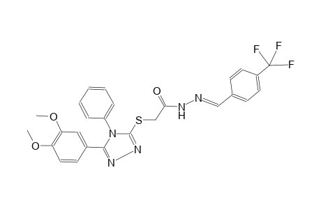 acetic acid, [[5-(3,4-dimethoxyphenyl)-4-phenyl-4H-1,2,4-triazol-3-yl]thio]-, 2-[(E)-[4-(trifluoromethyl)phenyl]methylidene]hydrazide