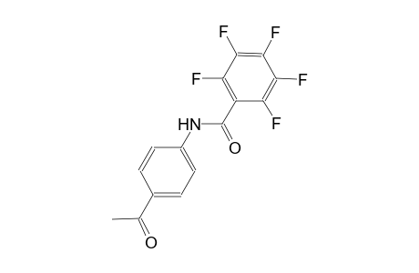 N-(4-acetylphenyl)-2,3,4,5,6-pentafluorobenzamide