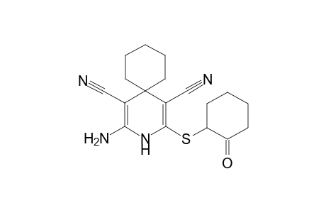 8-Amino-10-(2-oxocyclohexyl)sulfanyl-9-azaspiro[5.5]undeca-7,10-diene-7,11-dicarbonitrile