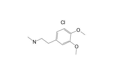 3,4-Dimethoxy-N-methylphenethylamine hydrochloride