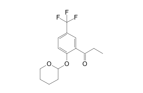 1-[2-(2-oxanyloxy)-5-(trifluoromethyl)phenyl]-1-propanone