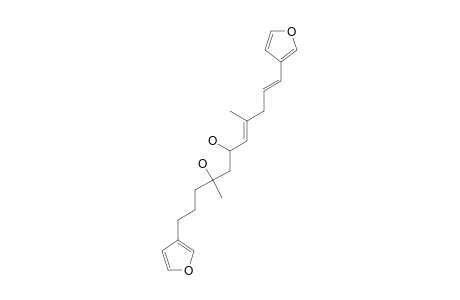 UNTENOSPONGIN-A;(E,E)-1,11-BIS-(FURAN-3-YL)-4,8-DIMETHYLUNDECA-7,10-DIENE-4,6-DIOL