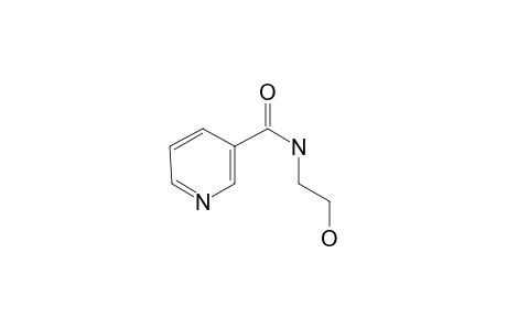 Pyridine-3-carboxamide, N-(2-hydroxyethyl)-