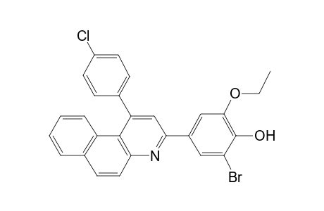 2-Bromo-4-[1-(4-chloro-phenyl)-benzo[f]quinolin-3-yl]-6-ethoxy-phenol