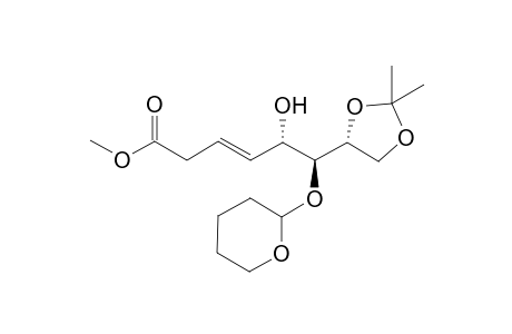 Methyl (5S,6S,7R,3E)-7,8-(Isopripylidenedioxy)-5-hydroxy-6-(1-tetrahydropyranyloxy)-3-octenoate