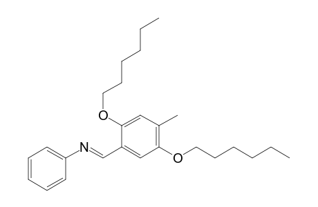 (E)-2,5-Dihexyloxy-4-methyl-N-phenylbenzaldimine