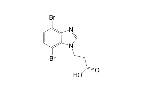 3-(4,7-Dibromo-1H-benzimidazol-1-yl)propanoic acid