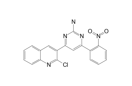 4-(2-CHLORO-QUINOLIN-3-YL)-6-(2-NITROPHENYL)-PYRIMIDIN-2-AMINE