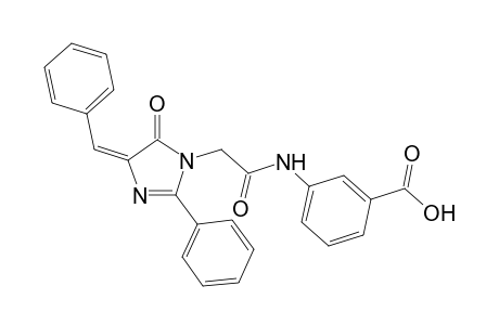 4-Benzylidene-2-phenyl-5-imidazolone-1-(N-m-carboxyphenyl)acetanilide