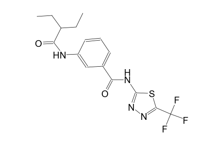 benzamide, 3-[(2-ethyl-1-oxobutyl)amino]-N-[5-(trifluoromethyl)-1,3,4-thiadiazol-2-yl]-