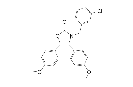 2(3H)-Oxazolone, 3-[(3-chlorophenyl)methyl]-4,5-bis(4-methoxyphenyl)-