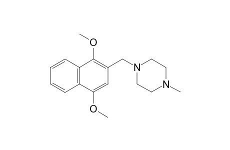 1-[(1,4-DIMETHOXY-NAPHTHALEN-2-YL)-METHYL]-4-METHYL-PIPERAZINE