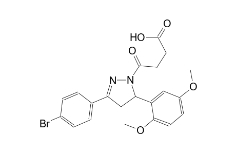 1H-pyrazole-1-butanoic acid, 3-(4-bromophenyl)-5-(2,5-dimethoxyphenyl)-4,5-dihydro-gamma-oxo-