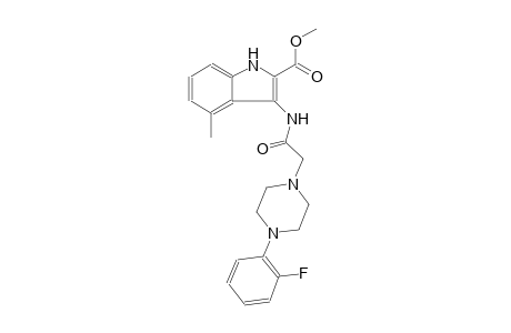 methyl 3-({[4-(2-fluorophenyl)-1-piperazinyl]acetyl}amino)-4-methyl-1H-indole-2-carboxylate