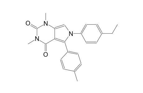 6-(4-ethylphenyl)-1,3-dimethyl-5-(4-methylphenyl)-1H-pyrrolo[3,4-d]pyrimidine-2,4(3H,6H)-dione