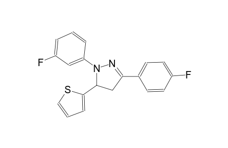 1H-pyrazole, 1-(3-fluorophenyl)-3-(4-fluorophenyl)-4,5-dihydro-5-(2-thienyl)-
