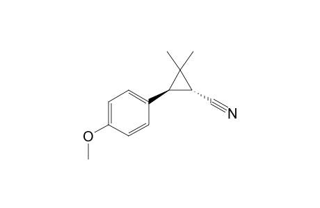 (1R*,3S*)-3-(4-methoxyphenyl)-2,2-dimethylcyclopropanecarbonitrile
