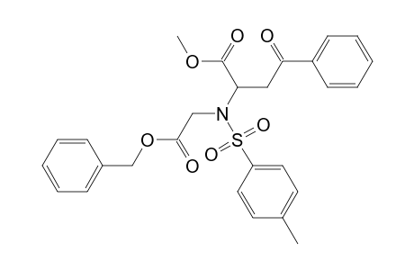 Methyl 2-{N-[(benzyloxycarbonyl)methyl]-N-tosylamino}-4-oxo-4-phenylbutanoate