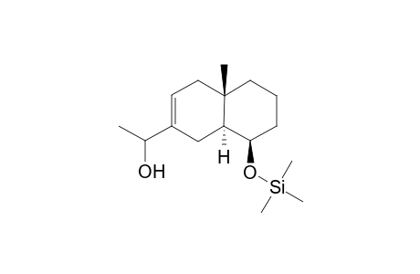 (4a.alpha.,8.alpha.,8a.beta.)-(+-)-[1,4,4a,5,6,7,8,8a-Octahydro-8a-methyl-8-[(trimethylsilyl)oxy]-2-naphthalenyl]-1-ethanol