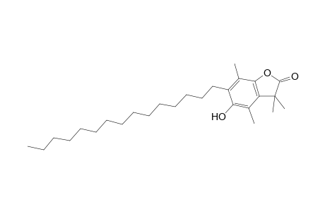 2(3H)-benzofuranone, 5-hydroxy-3,3,4,7-tetramethyl-6-pentadecyl-