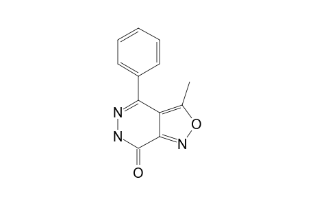 3-METHYL-4-PHENYL-ISOXAZOLO-[3,4-D]-PYRIDAZIN-7-(6H)-ONE