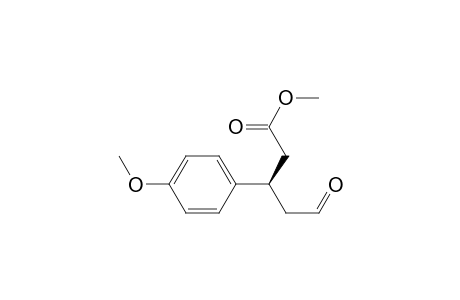 methyl-(3R)-(-)-3-(4-methoxyphenyl)-5-oxopentanoate