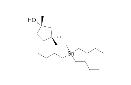 (1S*,3S*)-1,3-Dimethyl-3-[(cis)-2'-(tributylstannyl)vinyl]-cyclopentan-1-ol