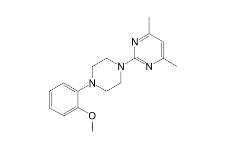Pyrimidine, 2-[4-(2-methoxyphenyl)-1-piperazinyl]-4,6-dimethyl-
