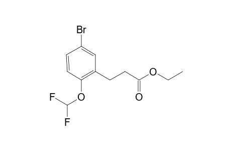 Benzenepropanoic acid, 5-bromo-2-(difluoromethoxy)-, ethyl ester