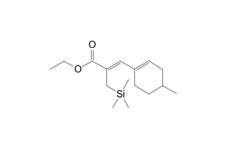 (E)-Ethyl 3-(4-methylcyclohex-1-en-1-yl)-2-(trimethylsilylmethyl)prop-2-enoate
