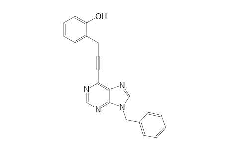 2-[3-(9-Benzyl-9H-purin-6-yl)-2-propynyl]phenol