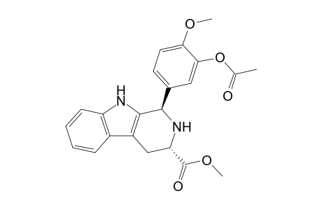 (1R,3S)-Methyl 1-(3-acetoxy-4-methoxyphenyl)-1,2,3,4-tetrahydro-9H-pyrido[3,4-b]indole-3-carboxylate