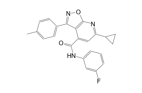 isoxazolo[5,4-b]pyridine-4-carboxamide, 6-cyclopropyl-N-(3-fluorophenyl)-3-(4-methylphenyl)-