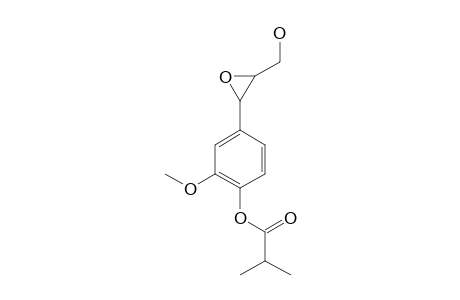 3-(4-ISOBUTYRYLOXY-3-METHOXYPHENYL)-2,3-EPOXYPROPAN-1-OL